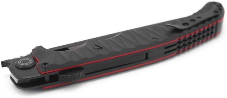 HOKC NOKS EDC camping folding knife Avatar-M | 334-709404, Black, Red