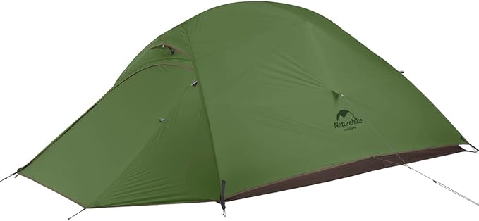 Naturehike Cloud-Up 3 Person Lightweight Backpacking Tent with Footprint - 3 Season Free Standing Dome Camping Hiking Waterproof Backpack Tents