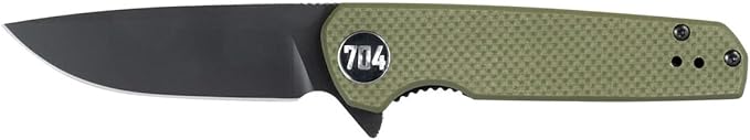 Blitz EDC Folding Pocket Knife | Compact 2.98" Blade, D2 Steel, G10 Handle, Reversible Pocket Clip | Olive Drab Green