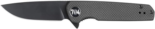 Blitz EDC Folding Pocket Knife | Compact 2.98" Blade, D2 Steel, G10 Handle, Reversible Pocket Clip | Black