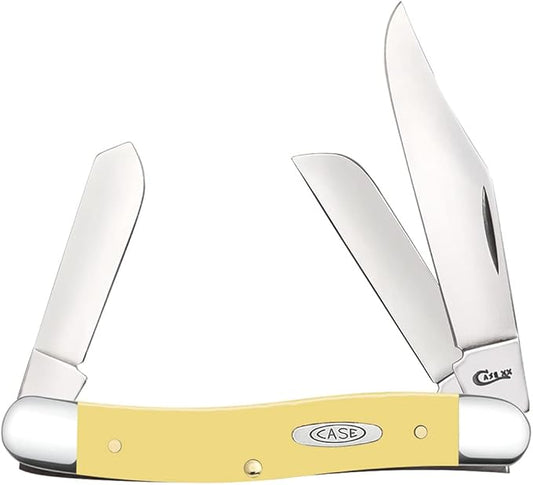 Case XX WR Pocket Knife Stockman Yellow Synthetic Item #22934 (3347 SS) 3 7/8" Inches Closed