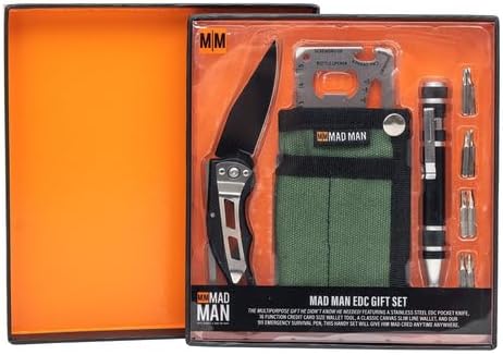 Mad Man Mad Man EDC Multi-Tool Gift Set, Green, Men's Accessories Tool Kit