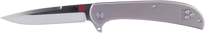 Al Mar Knives Ultralight Hawk 2.75" Blade Titanium Handle Folding Knife, Titanium