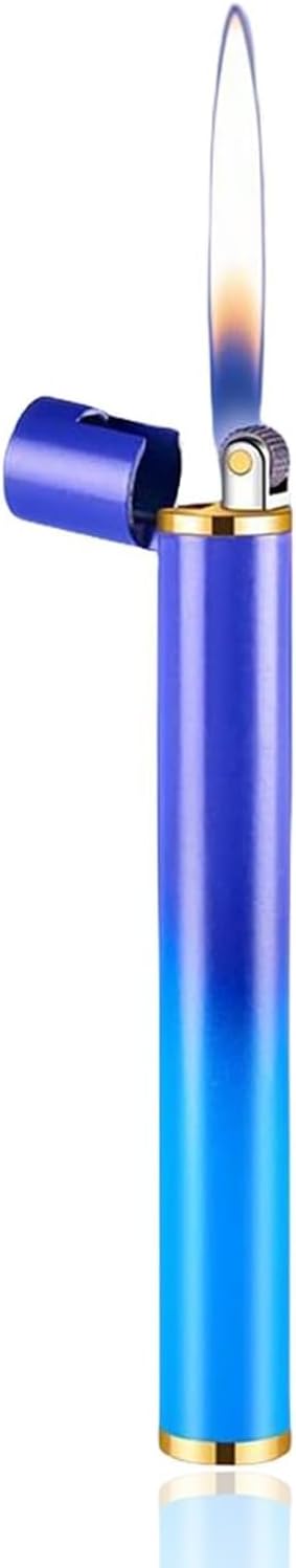 Unique Cute Pink Gradient Mini Lighter Creative Wheel Design, Butane Lighter Refillable Novelty Lighter for Fireplace Candle Camping BBQ (No Butane Fuel) (14)