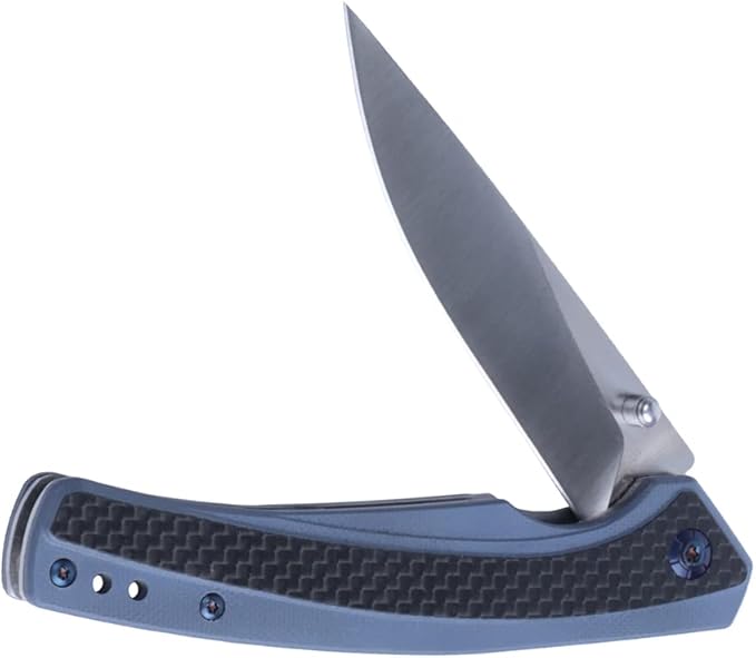 MASALONG Kni242 Folding Knife G10 Carbon Fiber Handle Outdoor Knife Fit Camping Wilderness Survival Military Fan