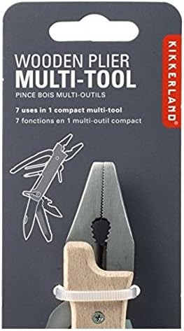 Kikkerland CD504 Wooden Plier Multi-Tool