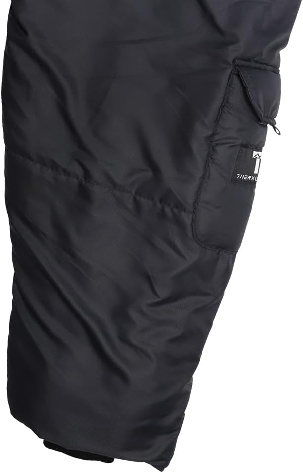Thermotuff Wearable Sleeping Bag with Dual Hoodie, Long Sleeves, Pockets & Adjustable Drawstring - Ideal for Camping, Cold Weather Hiking, and Stadium Sak Blanket
