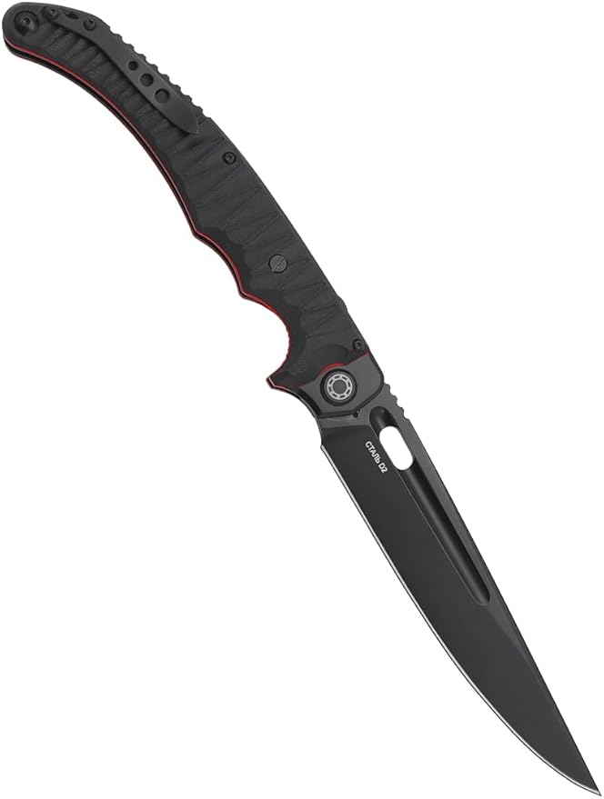 HOKC NOKS EDC camping folding knife Avatar-M | 334-709404, Black, Red