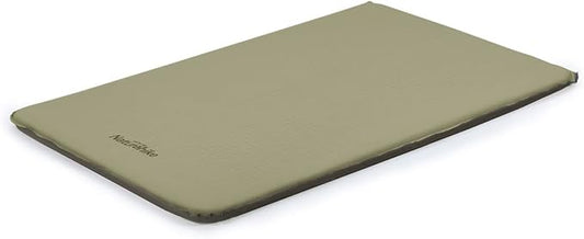 Naturehike 2.4in Foam Silent Self-Inflatable Sleeping Pad, 7.5 R-Value Sleeping Mat, Soft, Comfortable, Lightweight Queen Size Air Mattress for Camping, Backpacking, Hiking (Double, Green)