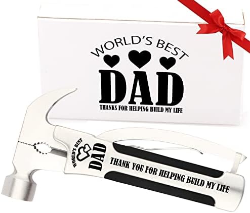 Dad Gifts From Daughter,Son and Kids,Gifts for Dad Who Wants Nothing,Handy Hammer Multitool Gifts Ideas for Dad.