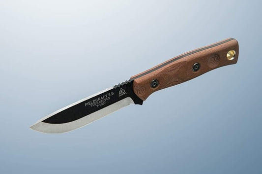 TOPS Knives Fieldcraft 3.5 MBROS-01SF Fixed Blade Knife with 90 Degree Spine and Firesteel