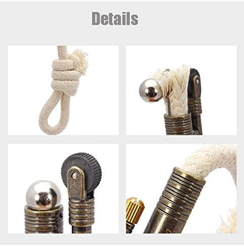 Vintage Lighter Retro Trench Rattlesnake Rope Velvet Metal Lighter Fire Starter Camping Outdoors,No need for Kerosene/gas,#3