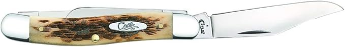 Case XX WR Folding Pocket Knife 3 Blade Stockman 3 7/8 Inches Closed (Amber Bone)