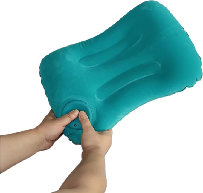 Compression Inflatable Camping Pillow, 2 Pack Camping Inflatable Pillow, Camping Pillow for Sleeping (Green)