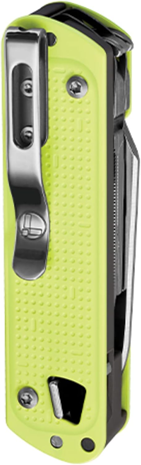 LEATHERMAN, FREE T4 Multitool and EDC Knife with Magnetic Locking and One Hand Accessible, Made in the USA, Stainless, Lunar