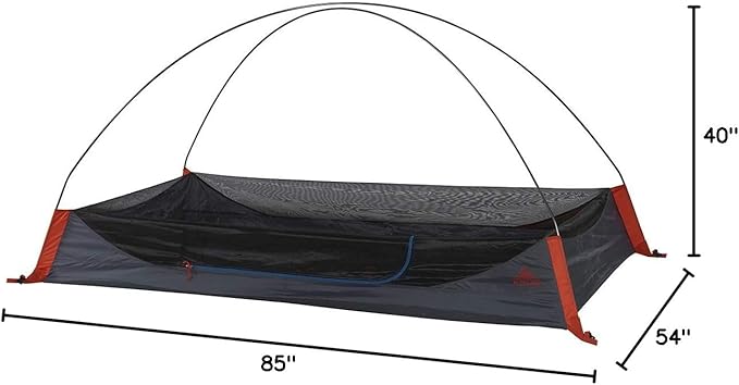Kelty Late Start 2P - Lightweight Backpacking Tent with Quickcorners, Aluminum Pole Frame, Waterproof Polyester Fly, 2 Person Capacity