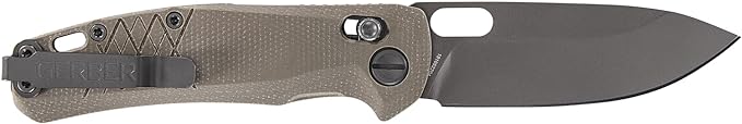 Gerber Gear Scout Pocket Knife - 3.2" Plain Edge Blade Folding Knife - EDC Gear and Equipment - Micarta