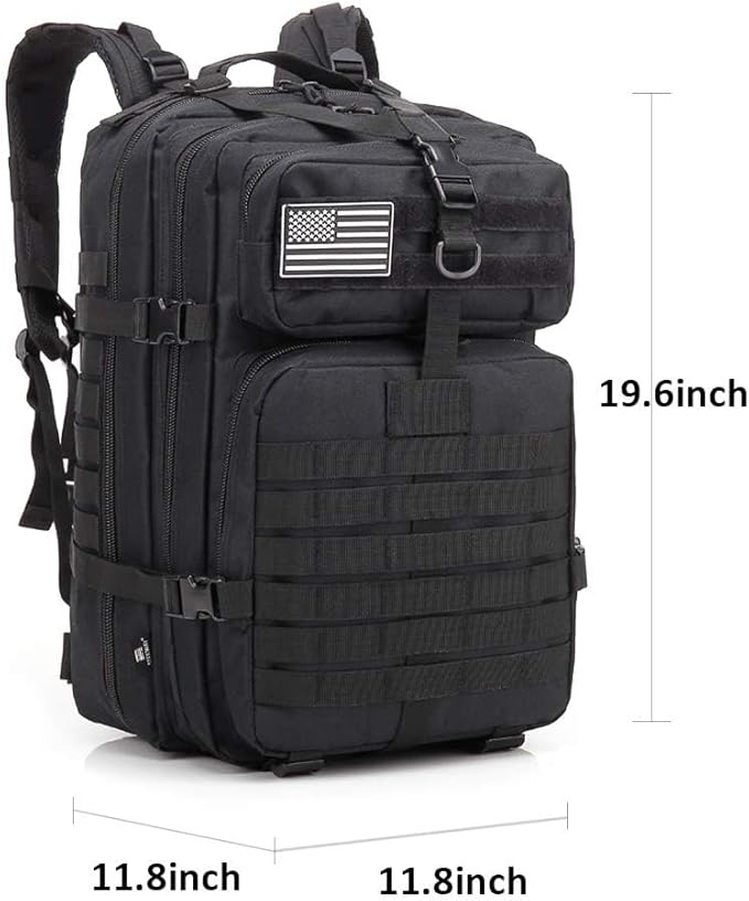 ROARING FIRE Tactical Backpack, Army Assault Pack, Molle Backpack for The 3 Day Pack, 45L prepper bag