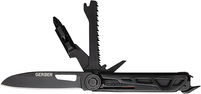Gerber Gear Armbar Trade 8-in-1 Multi-tool - 2.5" Plain Edge Blade, Pry Bar, Hammer - EDC Gear and Equipment - Burnt Orange