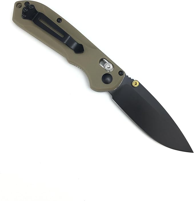 HUAAO 7in Manual Open Pocket Knife, Axis Lock Knife with 2.8in 8Cr13Mov Steel Blade Glass-Filled Nylon Handle, EDC Folding Knife with Clip for Camping Hunting