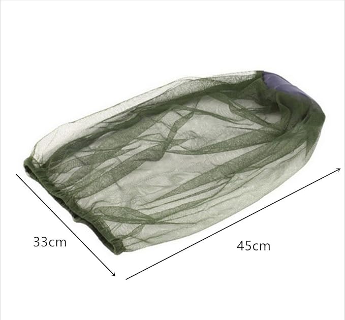 HomeSoGood 6Pcs Mosquito Hat Men Women Fishing Cap Casual Bee Net Mesh Foldable Face(One Size,Green)