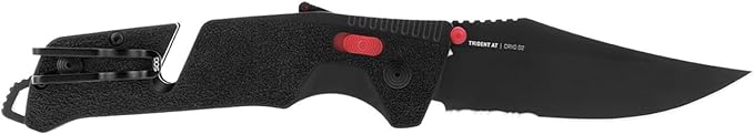 SOG Trident at Ambidextrous Professional Partially Serrated Folding Knives | Heat-Treated CRYO D2 Stainless Steel Blade