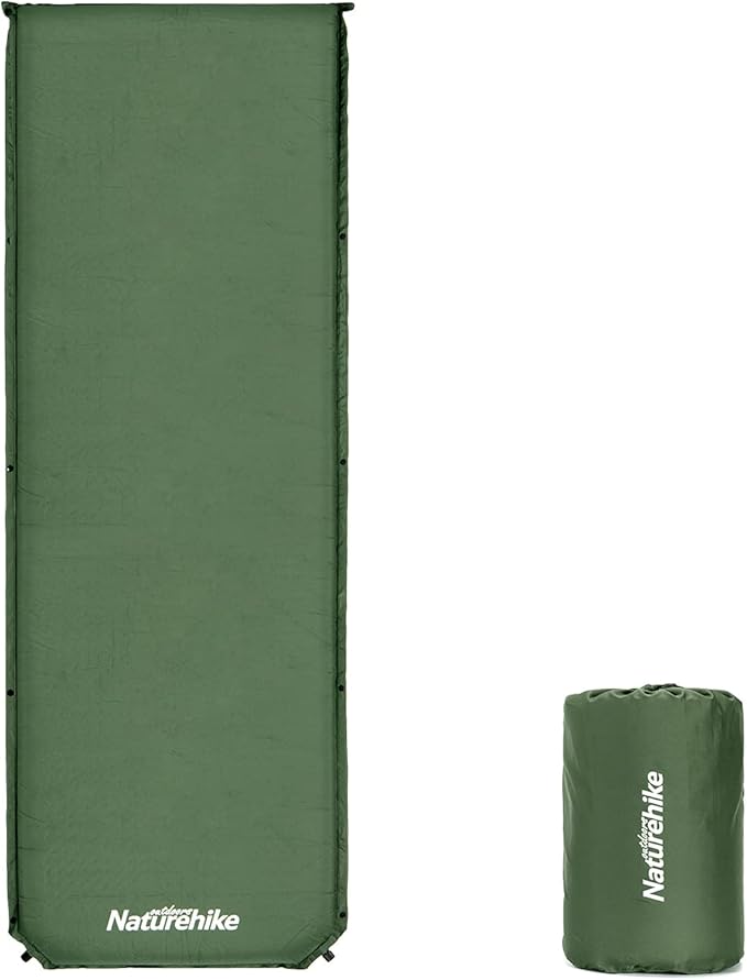 Naturehike Sleeping Pad, 2 inch Thick Self Inflating Sleeping Pad for Camping, Durable Camping Mattress Connectable with Multiple, Lightweight Sleeping Mats for Backpacking, Tent, Hammock, Hiking