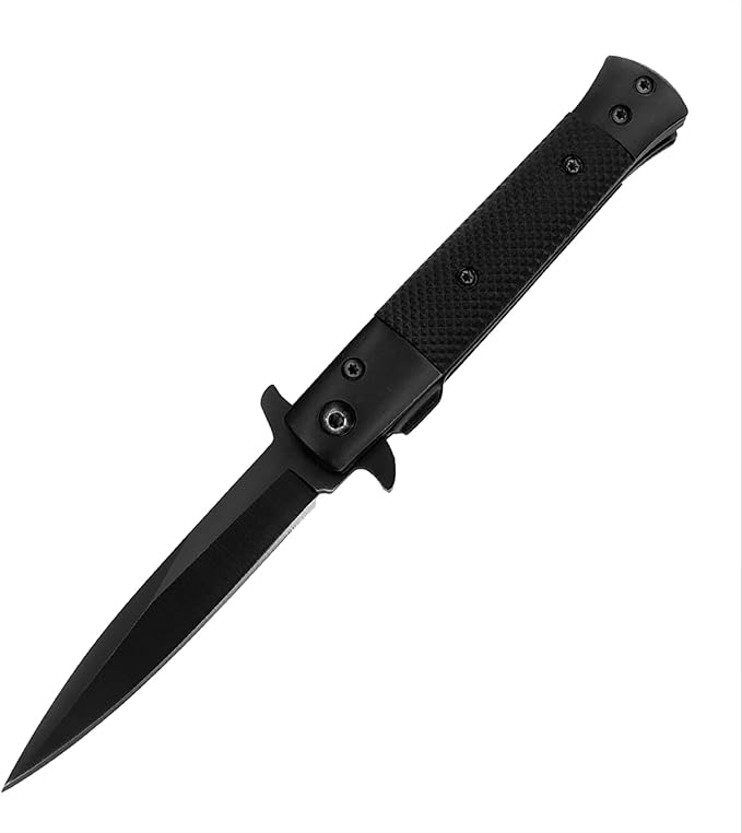 Black Nylon handle 3 Inches Blade EDC Folding Knife Outdoor Tools SpeedSafe Assisted Opening