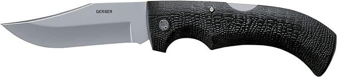 Gerber Gear Gator Pocket Knife - 3.76" Plain Edge Folding Knife - EDC Gear and Equipment - Stainless Steel