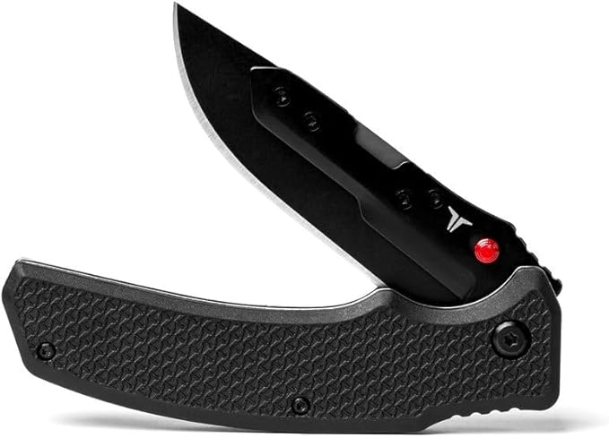 True Replaceable Blade Folding Pocket Knife, Sharp Pocket Knife with Secure Blade Release System, 3 Stainless Steel Blades: Two Fine Edge Blades and One Saw Edge Blade