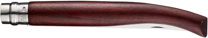 Opinel Effile Slimline Series Folding Fillet Knife – Slim Blade Folding Knife, Virobloc Locking Collar, Sustainably Harvested Wood Handles, Updated Blade Profile (Padouk Wood/No.15)