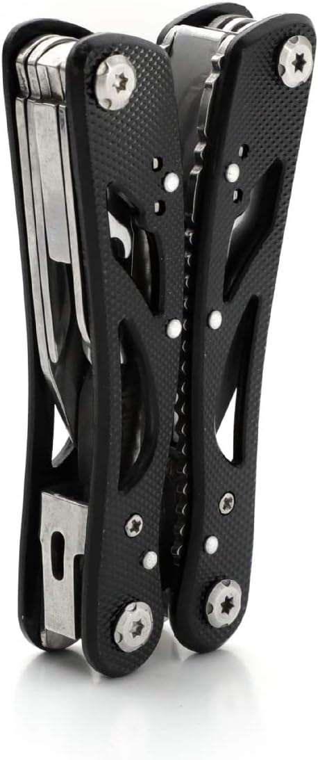 All In One Tool Multitool Needle Nose Plier, Stripper,Bottle Opener,Can Lifter,Cross Screwdriver,Knife,Saw Blade,File, Slotted Screwdrive For Outdoor, Survival, Camping, Hunting and Hiking