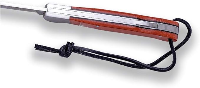 Joker Multipurpose Hunting Pocket Knife Kangaroo II NM127, Steel Blade MOVA 3.3 in. + Skinner Blade, Orange Micarta Hooks, Tool for Fishing, Hunting, Camping and Hiking