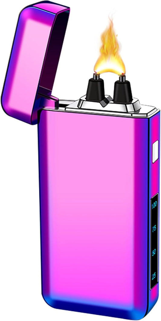 SKRFIRE Plasma Lighters Rechargeable Dragon USB Lighters, Electric Lighter Windproof Electronic Arc Flame Lighter with LED Power Display for Candle, Incense, Gifts for Men, Women (Color)