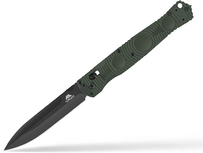 Folding Knife,Stainless Steel Pocket Knives & Folding Knives,10.2 in EDC Tactical Knife with Safety Lock+clip for Men Camping Hunting Fishing Hiking