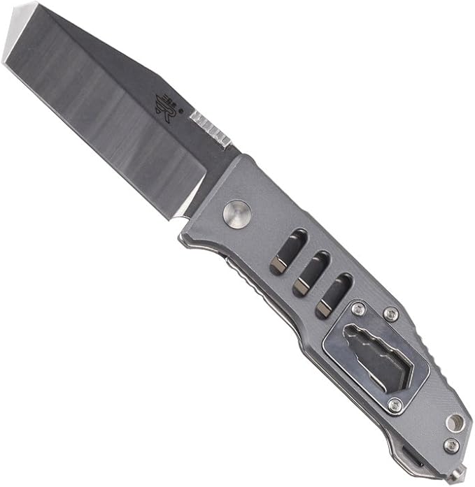 Sanrenmu 7046 Folding Knife multifunction tools knife Aluminum Handle (7046LTX-LK-T3)