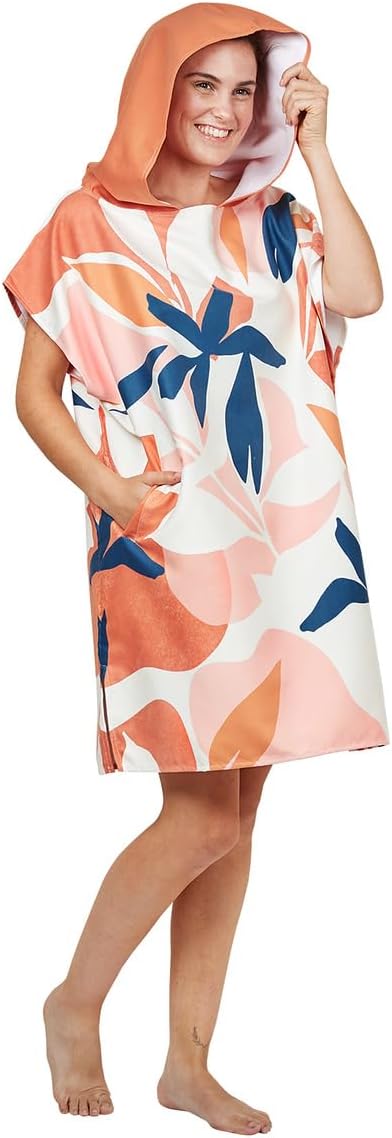 Dock & Bay Adult Poncho - Hooded Towel with Deep Pockets, Changing Robe - Quick Dry - Compact, Lightweight - Includes Bag