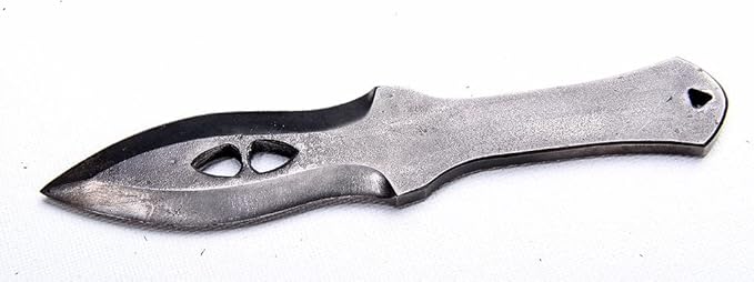 Toferner Hand Forged Sports Knife Markmanship with Leather Neck Case, Vintage Sports Knife with Sheath, Hardened Blade, Hand Made Craft, Gift Idea for Men