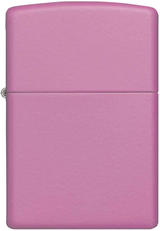 Plain Pink Matte Zippo Lighter