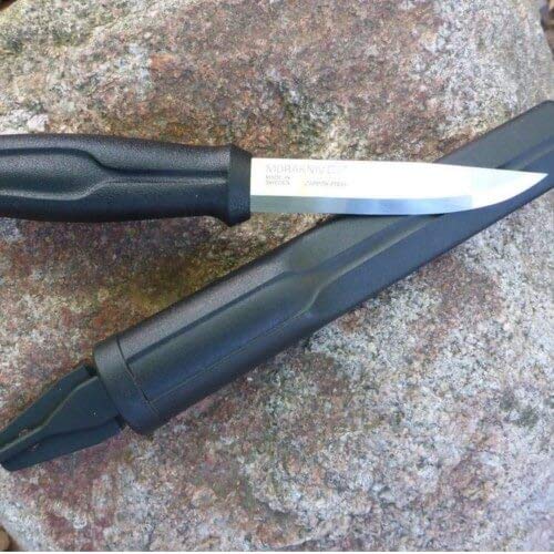Morakniv 510 Carbon Steel Craftline Allround Knife with Sheath, 3.75 Inch
