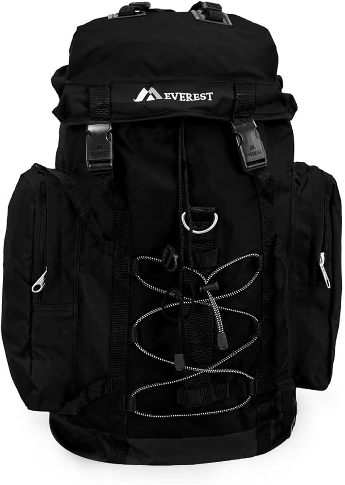 Everest Hiking Pack, Black, One Size
