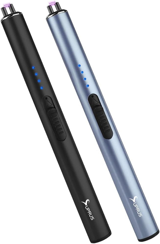 SUPRUS Electric Lighter Arc Windproof Flameless USB Lighter Rechargeable Lighter with Safety Lock