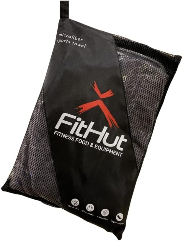 Gym Hooded Towel | Fast Drying & Light Weight Towel | Super Absorbent Workout Sweat Towel for Men and Women | Perfect for Sports, Fitness & Gym