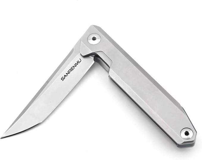 Sanrenmu 1161 Pocket Folding Knife D2 Stainless Steel Blade Flipper Ball Bearing Outdoor Camping Survival Tool EDC Knife … (1161)
