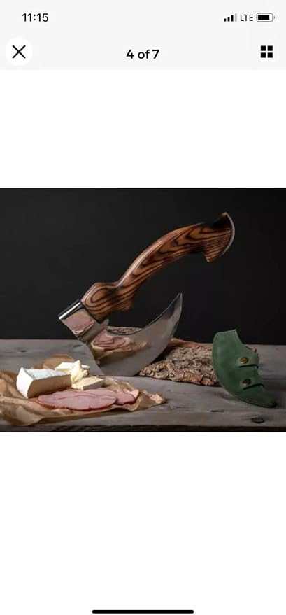HUN-9974 Custom Handmade Viking Hatchet Axe Carbon Steel Head Bearded Camping Tomahawk Battle Ax with Sheath Ideal Gift for Men