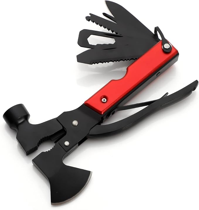 All In One Tool 13-in-1 Multi-tool with Needle Nose Plier, Stripper, Wire Cutter,Bottle Opener,Can Lifter,Trumpet Screwdriver,Cross Screwdriver for Outdoor, Survival, Camping, Hunting and Hiking