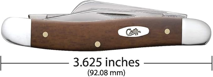 Case WR XX Pocket Knife Chestnut Smooth Bone Medium Stockman Item #28701 - (6318 SS) - Length Closed: 3 5/8 Inches