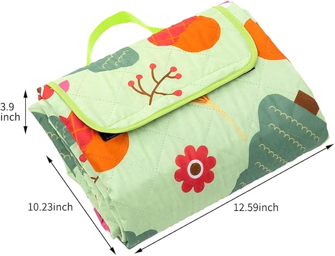 Picnic Blanket, Outside Baby Blanket, 3-Layer Picnic Mat for Camping, 59"x79" Extra Large Waterproof Sand Proof Camping Blanket, Lightweight Folding Portable Travel Blanket Wipable