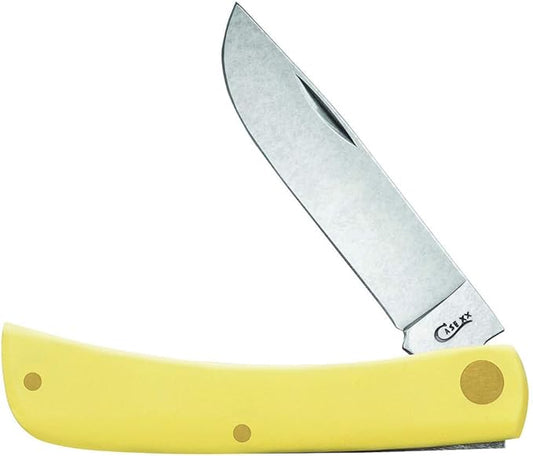Case WR XX Pocket Knife Yellow Synthetic Sod Buster Junior SS Item #80032 - (3137 SS) - Length Closed: 3 5/8 Inches