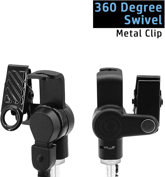 Headset Earpiece for HYT Hytera Radio BD502 BD502i BD552i PD402i PD482i PD502 PD562 TC-508 TC-626 HYT850 Power446 Walkie Talkie Acoustic Tube & Big PTT 2-pin with Screw